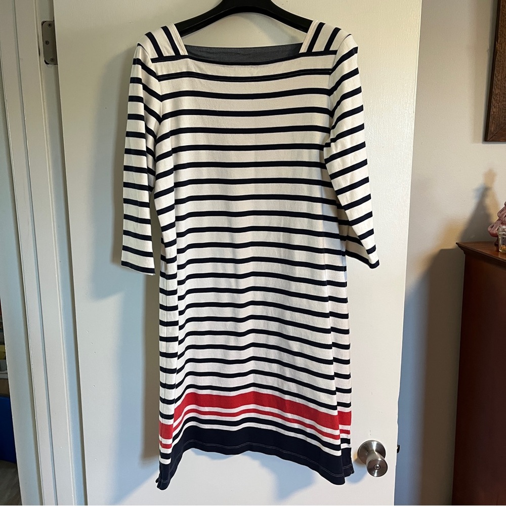 L.L. Bean women’s striped dress size Large